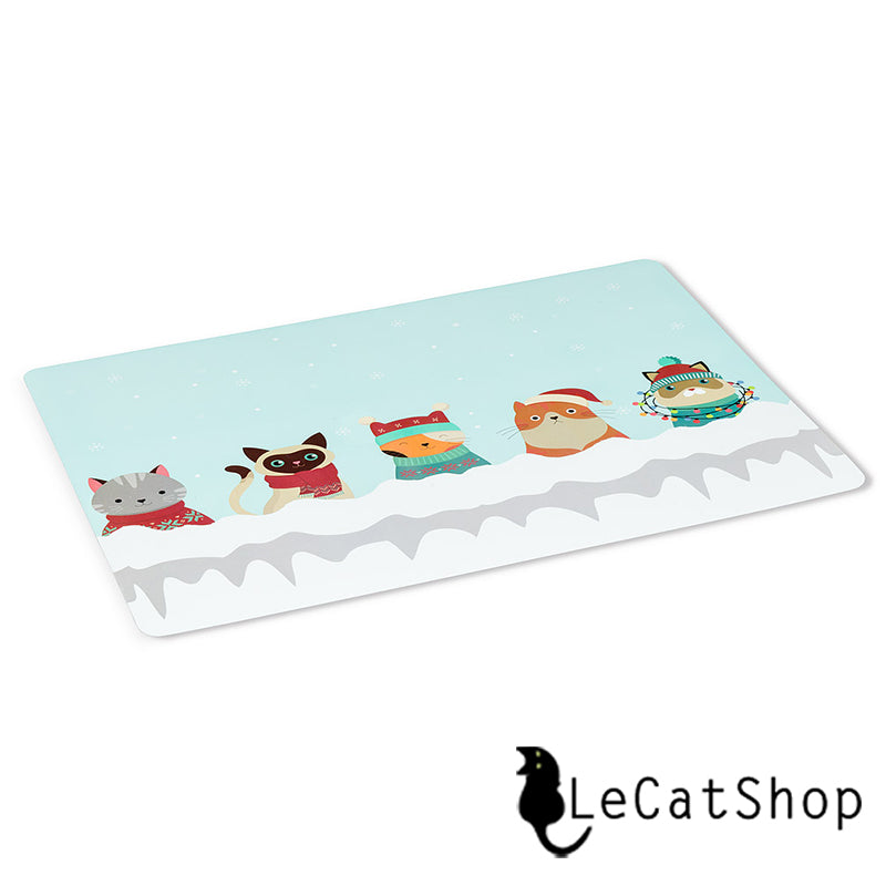 Christmas Winter Cat Placemat