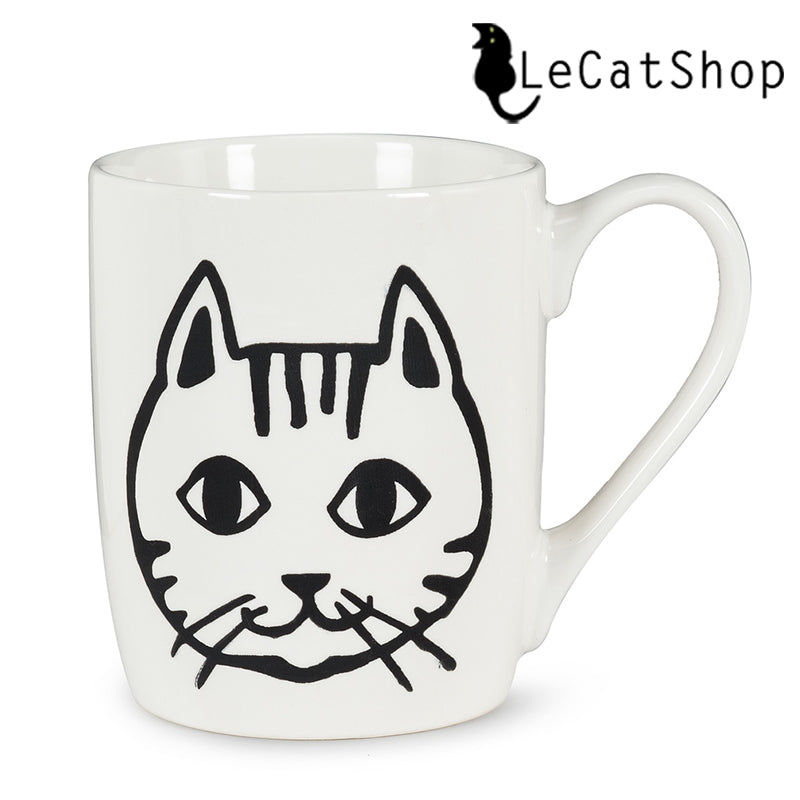 Cat face mug
