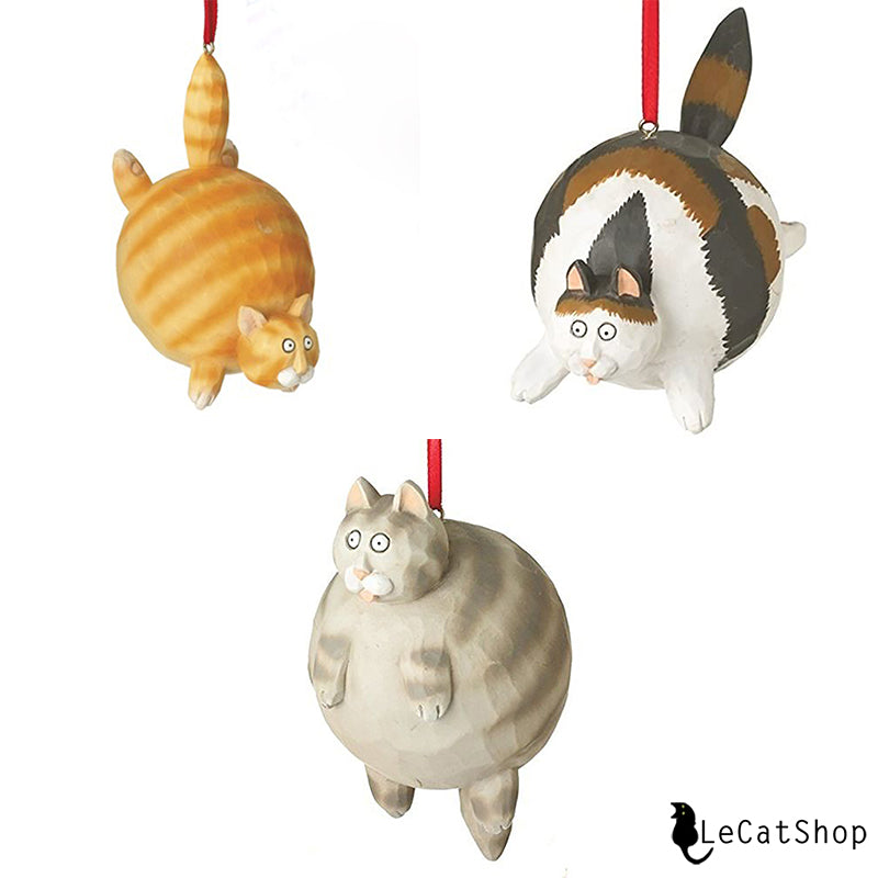 Fat Cat Christmas Ornament