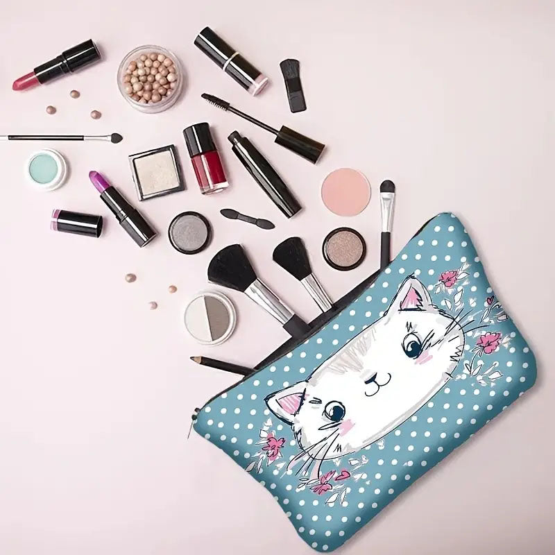 Cat makeup cosmetics bags