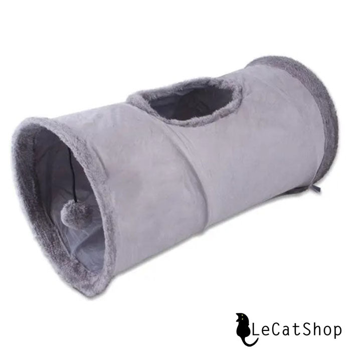 cat tunnel toy grey gray