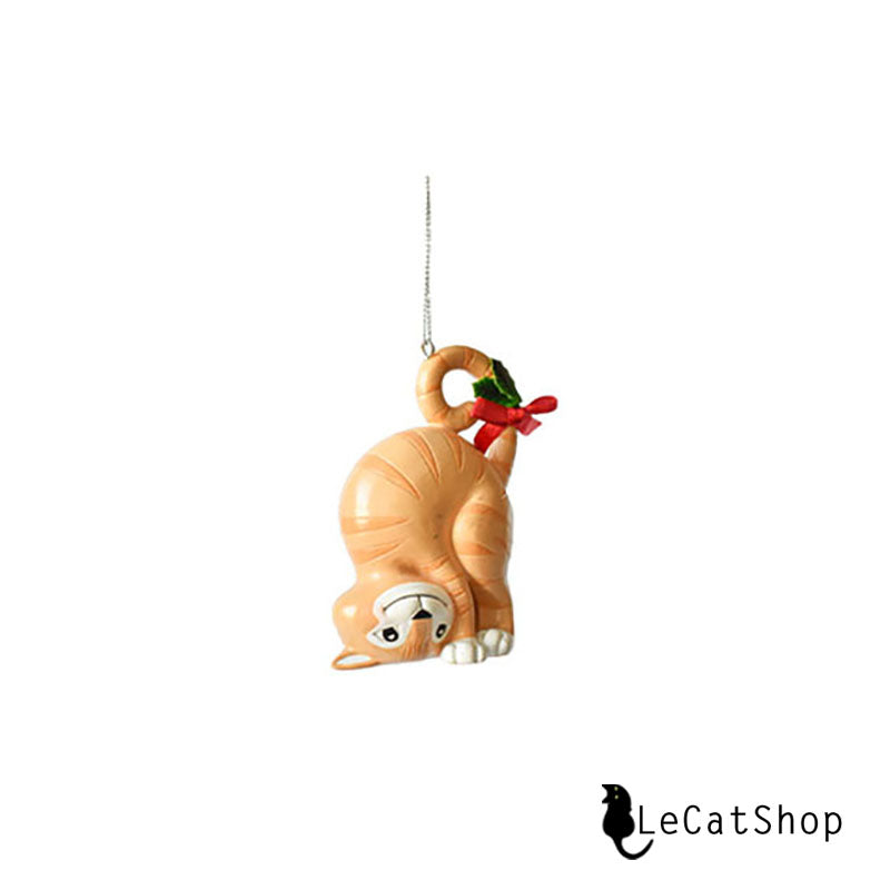 Yoga Cat Christmas Ornament