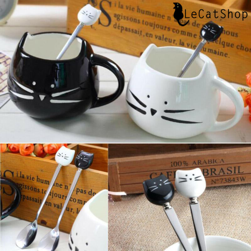 Black cat white cat spoons