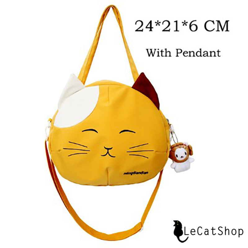 Yellow cat bag purse