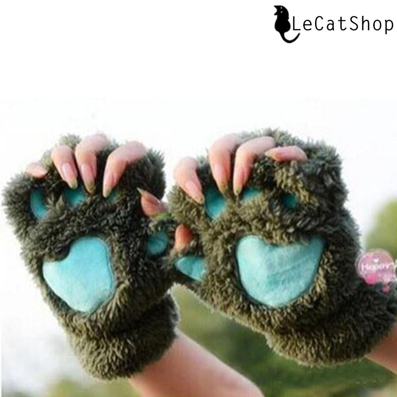 Cat paw mittens 
