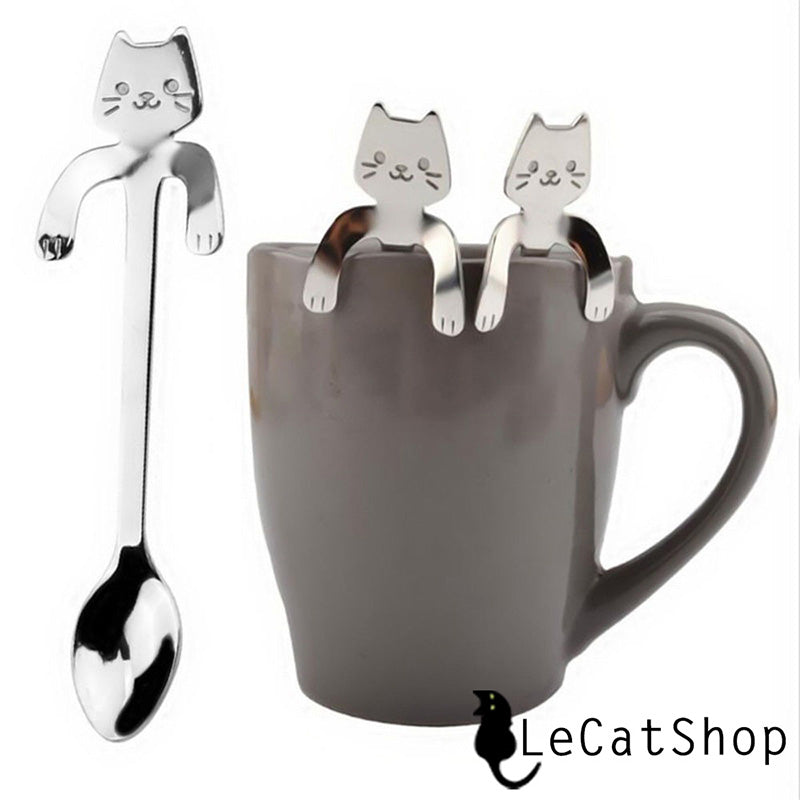 silver cat spoons