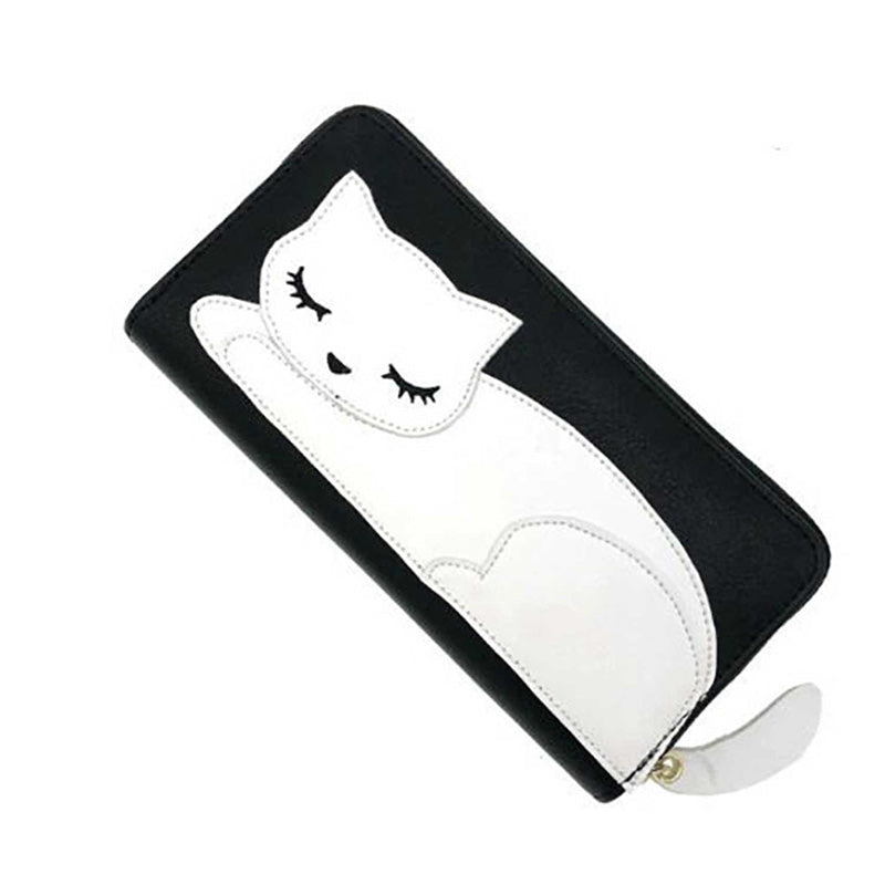 White cat wallet